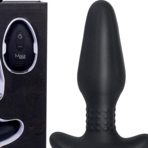 Maia DEVIN - Black USB Rechargeable Vibrating Butt Plug