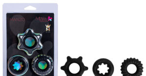Maia MANZO - Black Silicone Cock Rings - Set of 3