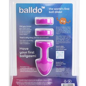 Nadgerz Inc Balldo Set - The World’s First Ball-Dildo Purple Cock Ring