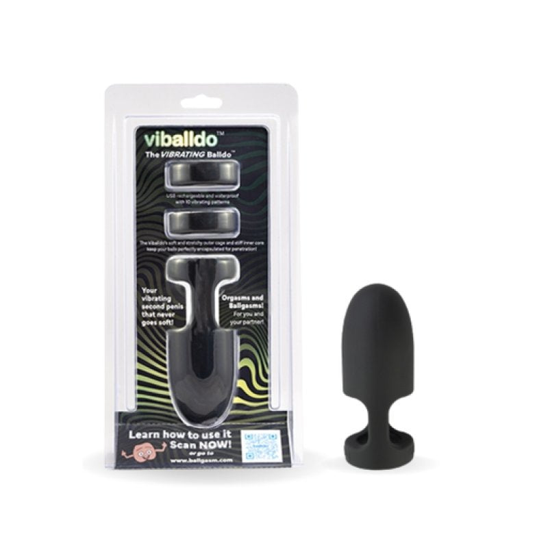 Nadgerz Inc Viballdo The Vibrating Balldo - Black Cock Ring