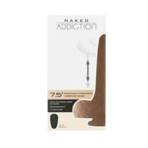 Naked Addiction 7.5” Vibrating, Rotating and Thrusting Dong - flesh Naked Addiction 7.5” Vibrating, Rotating and Thrusting Dong - flesh