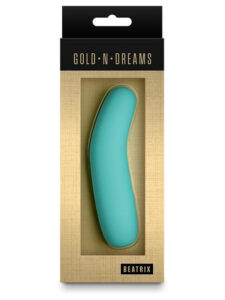 NS Novelties Gold-n-Dreams Beatrix Turquoise Wand Massager NS Novelties Gold-n-Dreams Beatrix Turquoise Wand Massager
