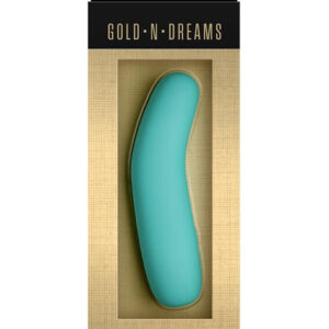NS Novelties Gold-n-Dreams Beatrix Turquoise Wand Massager