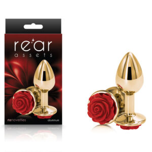 NS Novelties Rear Assets Rose Jewelled Butt Plug - Small