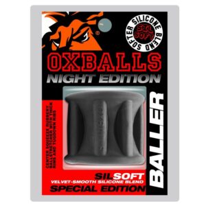 Oxballs Baller center squeeze ballstretcher plus+SILICONE™ special edition Night Cock Ring