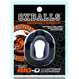 Oxballs Big-D bigger bulge cockring w/ shaft grippers Black Oxballs Big-D bigger bulge cockring w/ shaft grippers Black