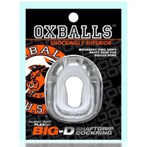 Oxballs Big-D bigger bulge cockring w/ shaft grippers Clear Oxballs Big-D bigger bulge cockring w/ shaft grippers Clear