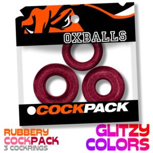 Oxballs Cockpack multi design 3-pack Cherry Lips Cock Ring