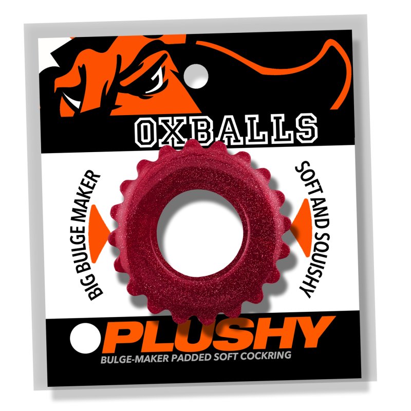 Oxballs Plushy Single Cock Ring Cherry Lips
