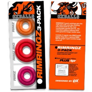 Oxballs Rimringz multi size 3-pack Fire Hots