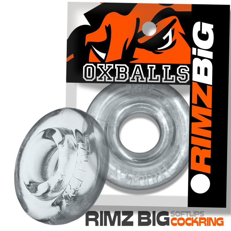 Oxballs Rimz Big Single Ring Comfort Cockring - Clear