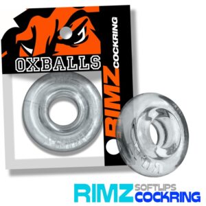Oxballs Rimz Single Ring Comfort Cockring - Clear