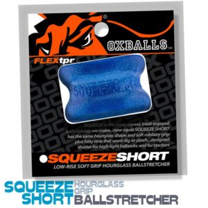 Oxballs Squeeze Short ballstretcher Blue Fire Cock Ring
