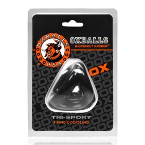 Oxballs Tri-Sport 3-ring 3-sized cock & ball sling plus+SILICONE™ special edition Night