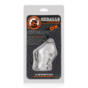 Oxballs Unit-X Stretch sporty sleek cocksling w/ extended ballstretcher base Clear Cock Ring Oxballs Unit-X Stretch sporty sleek cocksling w/ extended ballstretcher base Clear Cock Ring