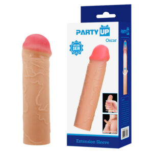 Party Up OSCAR 1 Inch Penis Extender Sleeve Flesh