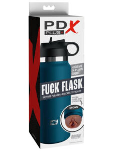 PDX Plus Fuck Flask Private Pleaser Discreet Stroker Blue Bottle Brown PDX Plus Fuck Flask Private Pleaser Discreet Stroker Blue Bottle Brown