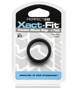 Perfect Fit Xact-Fit #11 1.1in Silicone Cock Ring 2-Pack Perfect Fit Xact-Fit #11 1.1in Silicone Cock Ring 2-Pack
