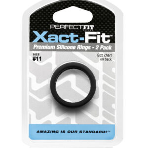 Perfect Fit Xact-Fit #11 1.1in Silicone Cock Ring 2-Pack