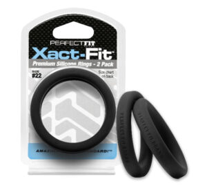 Perfect Fit Xact-Fit #22 2.2in Silicone Cock Ring 2-Pack Perfect Fit Xact-Fit #22 2.2in Silicone Cock Ring 2-Pack