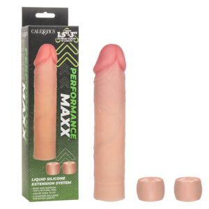 Performance Maxx 8" Liquid Silicone Extension System - Ivory Cock Ring