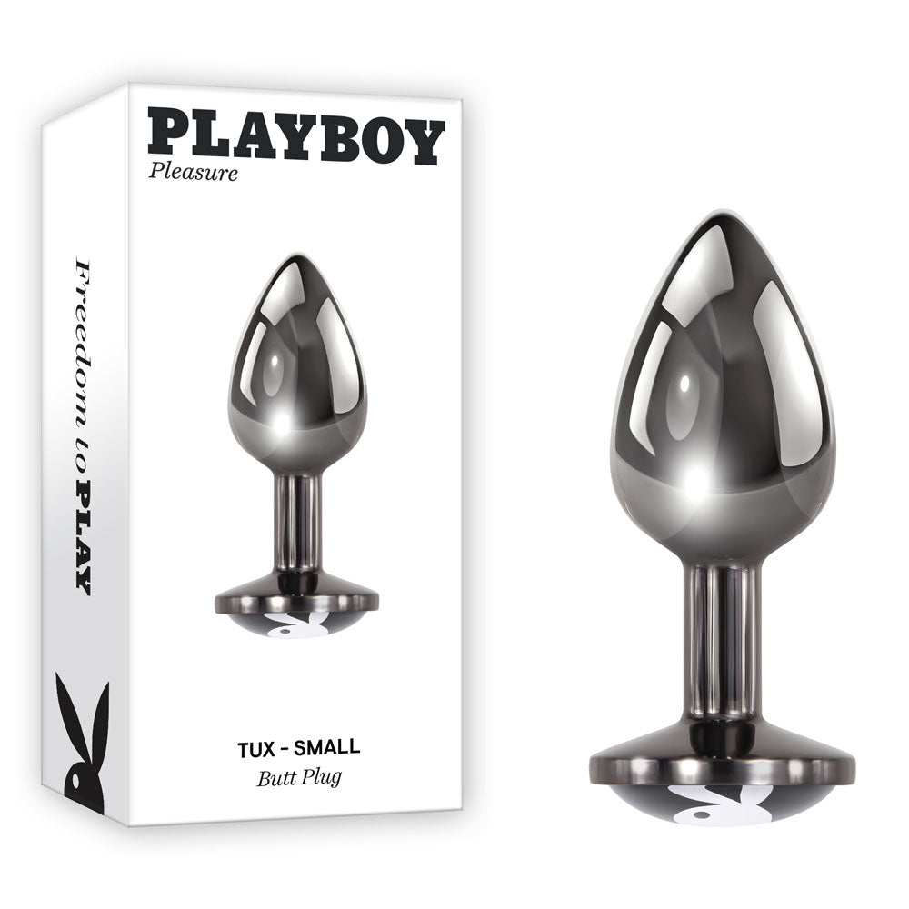 Playboy Pleasure TUX Metal Butt Plug - Small, 7.4cm