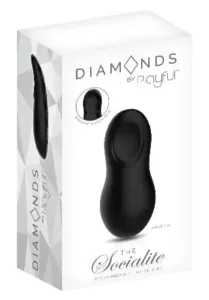 Playful Diamonds The Socialite - Rechargeable Lay-On Vibe Black