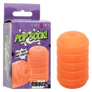 Pop Sock™ Pop Sock Ribbed - Orange Masturbator