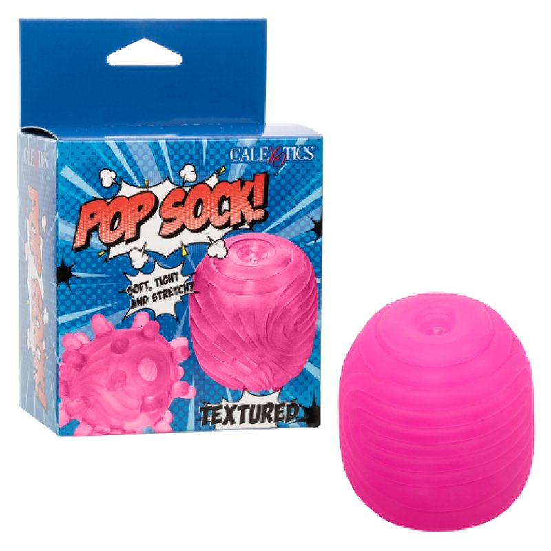 Pop Sock™ Pop Sock Textured - Pink Masturbator