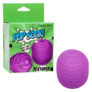 Pop Sock™ Pop Sock Textured - Purple Masturbator