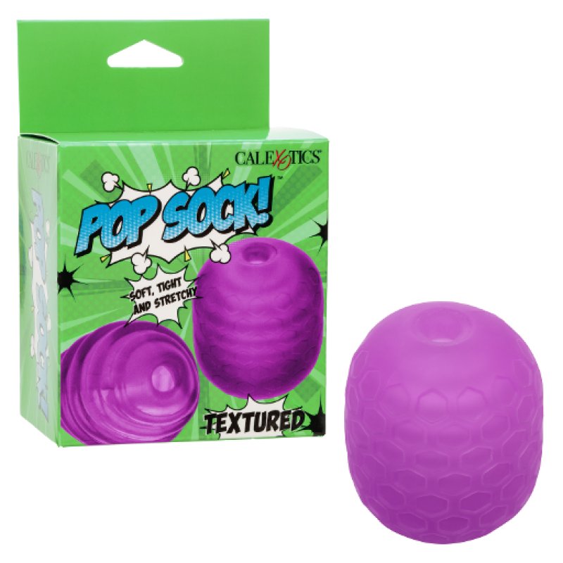 Pop Sock™ Pop Sock Textured - Purple Masturbator