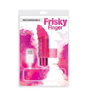 Power Bullet Rechargeable Frisky Finger Massager Pink