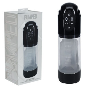 PUMPED TechnoThrust Auto Masturbator - Black/Clear USB Rechargeable Auto Maturbator