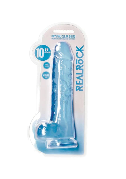 Realrock Realistic Dildo with Balls - 10" / 25.4 cm Dildo