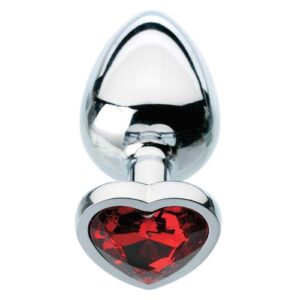 Red Hearts Gem Anal Plug - Anal Toys