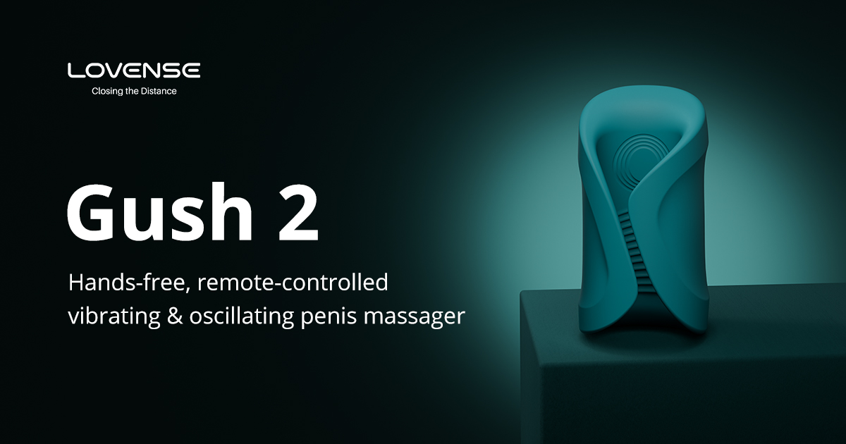 Remote-Controlled Male Penis Vibrator | Oscillating and Vibrating Penis Training Massager - Lovense Gush 2
