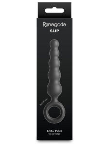 Renegade Slip Black Anal Beads