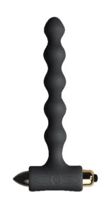 Rocks Off Petite Sensations Pearls Black Vibrating Butt Plug