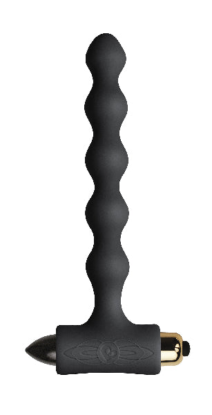 Rocks Off Petite Sensations Pearls Black Vibrating Butt Plug