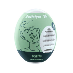 Satisfyer Masturbator Egg - Riffle - White Stroker Sleeve Satisfyer Masturbator Egg - Riffle - White Stroker Sleeve