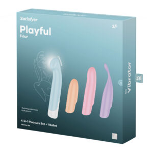 Satisfyer Playful Four - 4-Piece Rechargeable Silicone Vibrator Set