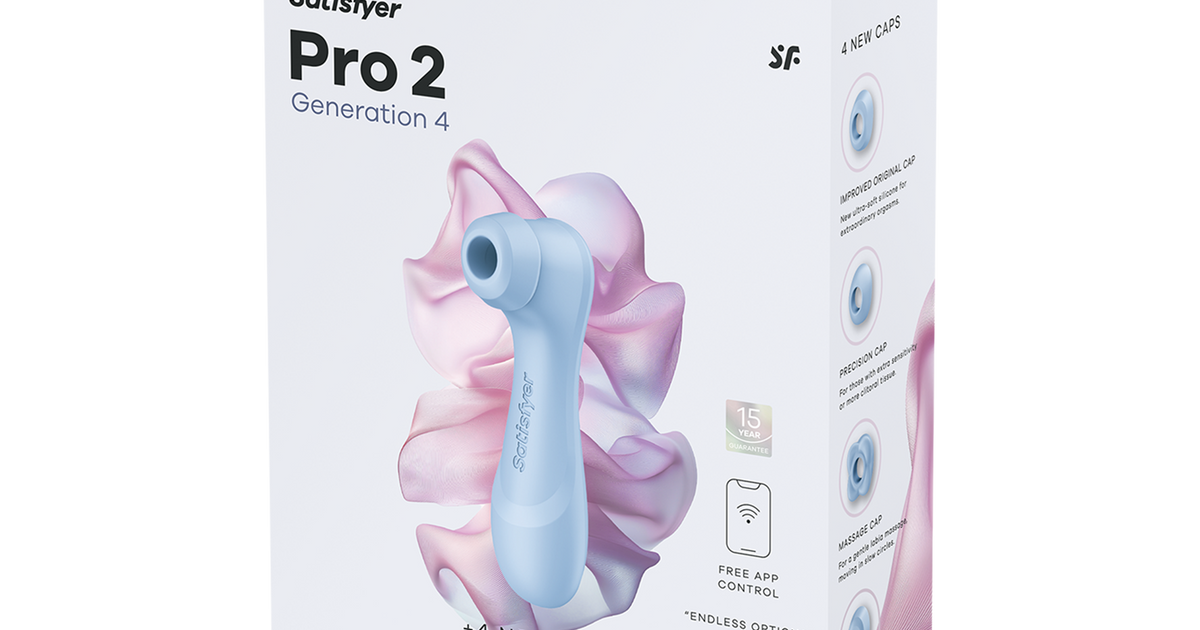 Satisfyer Pro 2 Generation 4 - Serene Blue Touch-Free USB-C Rechargeable Clitoral Stimulator with App Control
