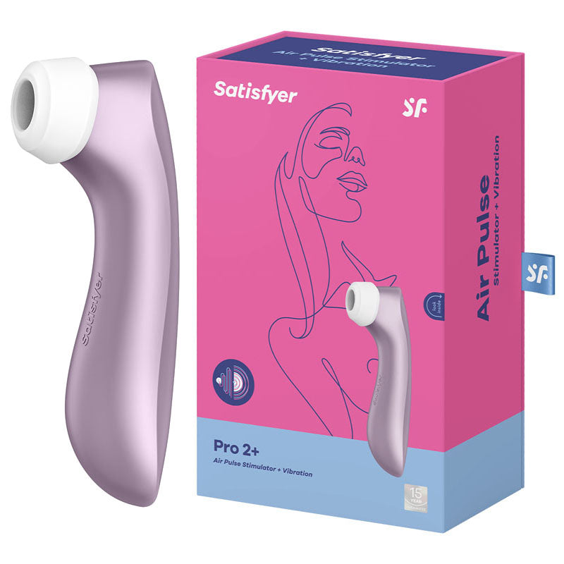 Satisfyer Pro 2+ Purple - Touch-Free Clitoral Stimulator with Vibration