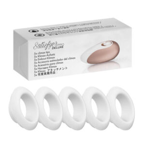 Satisfyer Pro Deluxe Climax Heads - 5 Replacement Silicone Heads Satisfyer Pro Deluxe Climax Heads - 5 Replacement Silicone Heads