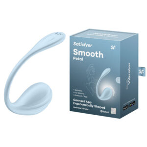 Satisfyer Smooth Petal - Light Blue USB Rechargeable Wearable Stimulator