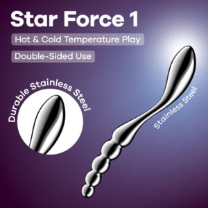 Satisfyer Star Force 1 - Chrome Steel 21 cm Dildo Satisfyer Star Force 1 - Chrome Steel 21 cm Dildo