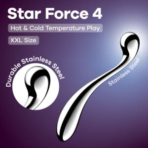 Satisfyer Star Force 4 - Chrome Steel 26 cm Dildo Satisfyer Star Force 4 - Chrome Steel 26 cm Dildo