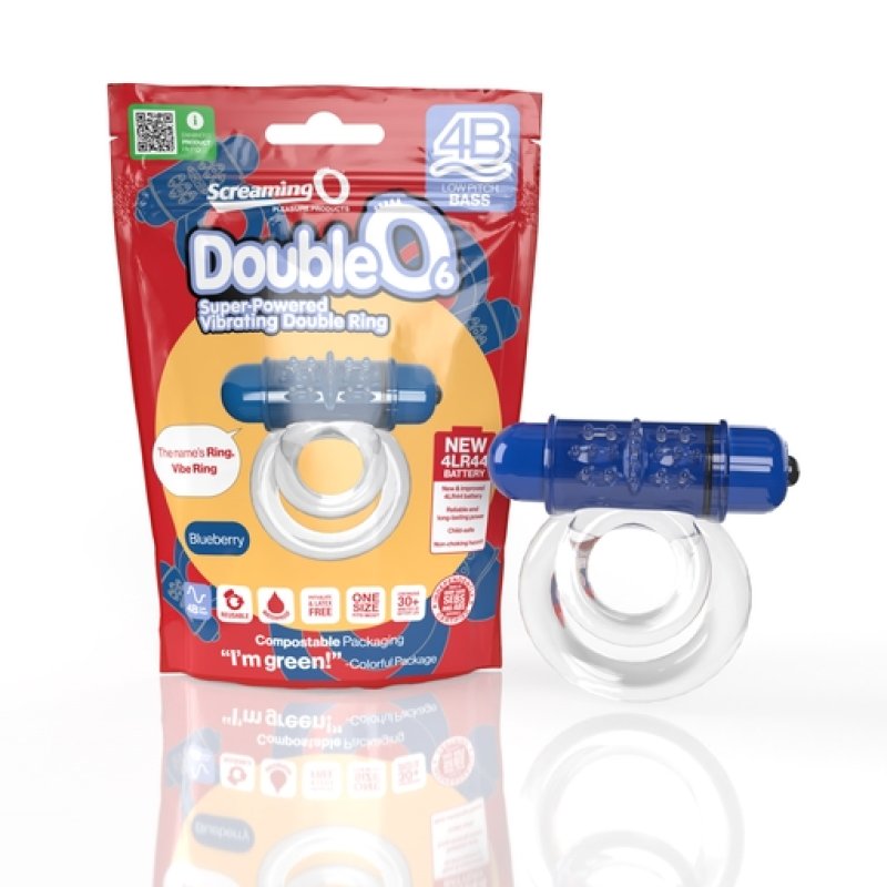 Screaming O 4B DoubleO 6 - Blueberry Cock Ring