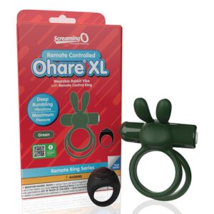Screaming O Remote Controlled Ohare XL Vibrating Ring - Green