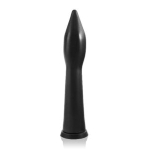 Si Novelties Goose Large w/ Suction Black Vibrating Dildo